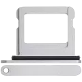 Single Sim Card Tray Compatible For iPhone 16 / 16 Plus (White)