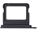 Dual Sim Card Tray Compatible For iPhone 16 / 16 Plus (Black)