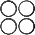 Back Camera Bezel Ring Only Compatible For iPhone 16 / 16 Plus (Black) (2 Piece Set)