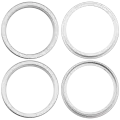 Back Camera Bezel Ring Only Compatible For iPhone 16 / 16 Plus (White) (2 Piece Set)