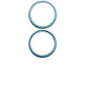 Back Camera Bezel Ring Only Compatible For iPhone 16 / 16 Plus (Teal) (2 Piece Set)