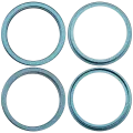 Back Camera Bezel Ring Only Compatible For iPhone 16 / 16 Plus (Teal) (2 Piece Set)