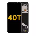 LCD Assembly With Frame Compatible For TCL 40T (Refurbished) (All Colors)