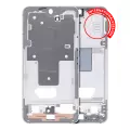 Mid-Frame Housing Compatible For Samsung Galaxy S22 5G (International Version) (White)