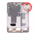 Mid-Frame Housing Compatible For Samsung Galaxy S22 5G (US & International Version) (Pink Gold)