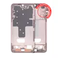 Mid-Frame Housing Compatible For Samsung Galaxy S22 Plus 5G (US & International Version) (Violet / Pink / Gold)
