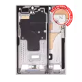 Mid-Frame Housing Compatible For Samsung Galaxy S23 Ultra 5G (US & International Version) (Sky Blue / Lime)