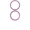 Back Camera Bezel Ring Only Compatible For iPhone 16 / 16 Plus (Pink) (2 Piece Set)