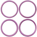 Back Camera Bezel Ring Only Compatible For iPhone 16 / 16 Plus (Pink) (2 Piece Set)