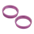 Back Camera Bezel Ring Only Compatible For iPhone 16 / 16 Plus (Pink) (2 Piece Set)