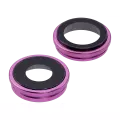 Back Camera Lens With Bracket & Bezel Compatible For iPhone 16 / 16 Plus (Pink) (2 Piece Set) (Premium)