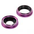 Back Camera Lens With Bracket & Bezel Compatible For iPhone 16 / 16 Plus (Pink) (2 Piece Set) (Premium)