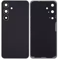 Back Cover Glass With Camera Lens Compatible For Samsung Galaxy S24 5G (No Logo) (Aftermarket Plus) (Onyx Black)