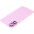 Back Glass With Steel Plate With Wireless NFC Charging MagSafe Magnet & Flashlight Flex Compatible For iPhone 16 Plus (Used OEM Pull: Grade A) (Pink)