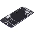 Back Glass With Steel Plate With Wireless NFC Charging MagSafe Magnet & Flashlight Flex Compatible For iPhone 16 Plus (Used OEM Pull: Grade A) (Ultramarine)