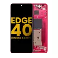 OLED Assembly With Frame Compatible For Motorola Moto Edge 40 (XT2303-3 / 2023) (Refurbished) (Viva Magenta)