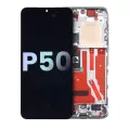 OLED Assembly With Frame Compatible For Huawei P50 (Genuine OEM) (White)