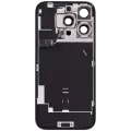 Back Glass With Steel Plate With Wireless NFC Charging MagSafe Magnet & Flashlight Flex Compatible For iPhone 16 Pro (Used OEM Pull: Grade A) (Natural Titanium)
