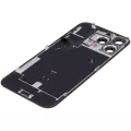 Back Glass With Steel Plate With Wireless NFC Charging MagSafe Magnet & Flashlight Flex Compatible For iPhone 16 Pro Max (Used OEM Pull: Grade A) (Desert Titanium)