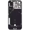 Back Glass With Steel Plate With Wireless NFC Charging MagSafe Magnet & Flashlight Flex Compatible For iPhone 16 Pro Max (Used OEM Pull: Grade A) (Natural Titanium)