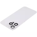 Back Glass With Steel Plate With Wireless NFC Charging MagSafe Magnet & Flashlight Flex Compatible For iPhone 16 Pro Max (Used OEM Pull: Grade A) (White Titanium)