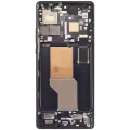 OLED Assembly With Frame Compatible For Motorola Edge 30 Ultra (XT2201 / 2022) (Refurbished) (Interstellar Black)