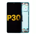 OLED Assembly With Frame Compatible For Huawei P30 (2019) (Refurbished) (Aurora)