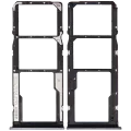 Dual Sim Card Tray Compatible For Xiaomi Redmi 11 Prime 5G / Note 11E 5G (Chrome Silver)