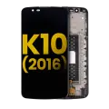 LCD Assembly With Frame Compatible For LG K10 (2016) (Refurbished) (Black)