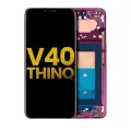 OLED Assembly With Frame Compatible For LG V40 ThinQ (Refurbished) (Carmine Red)