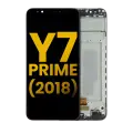 LCD Assembly With Frame Compatible For Huawei Y7 Prime (2018) (Refurbished) (Black)