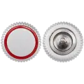 Crown Nut Compatible For Watch Series SE (1st / 2nd Gen) (40MM / 44MM) (LTE Version) (Silver)