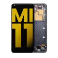 OLED Assembly With Frame Compatible For Xiaomi Mi 11 (Refurbished) (Black)