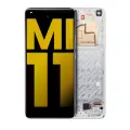 OLED Assembly With Frame Compatible For Xiaomi Mi 11 (Refurbished) (Cloud White)