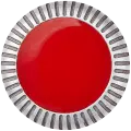 Crown Nut Compatible For Watch Series 3 (38MM / 42MM) (LTE Version) (Red / Silver)  