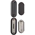 Power Button Compatible For Watch Series Ultra (2nd Gen) (49MM) (Aluminum/Black) (2 Pieces Set)