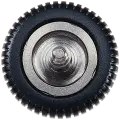 Crown Nut Compatible For Watch Series SE (2nd Gen) (40MM / 44MM) (GPS Version) (Black)