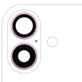 Back Camera Lens With Bracket & Bezel Compatible For iPhone 16 / 16 Plus (Pink) (2 Piece Set) (Premium)