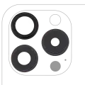 Back Camera Lens With Bracket & Bezel Compatible For iPhone 15 Pro (3 Piece Set) (Premium) (Black Titanium)