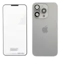 Back Glass w/ MagSafe Magnet & NFC & Flashlight Flex For IPhone 15 Pro (Genuine OEM) (Natural Titanium)