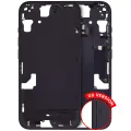 Mid-Frame Housing With Power And Volume Button Compatible For iPhone 15 (US Version) (Aftermarket Plus) (Black)