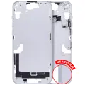Mid-Frame Housing With Power And Volume Button Compatible For iPhone 15 Plus (US Version) (Aftermarket Plus) (Blue)