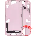 Mid-Frame Housing With Power And Volume Button Compatible For iPhone 15 Plus (US Version) (Aftermarket Plus) (Pink)
