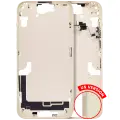 Mid-Frame Housing With Power And Volume Button Compatible For iPhone 15 Plus (US Version) (Aftermarket Plus) (Yellow)