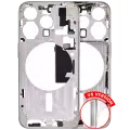 Mid-Frame Housing With Power And Volume Button Compatible For iPhone 15 Pro (US Version) (Aftermarket Plus) (White Titanium)