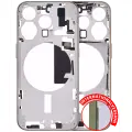 Mid-Frame Housing With Power And Volume Button Compatible For iPhone 15 Pro (International Version) (Aftermarket Plus) (Natural Titanium)