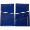 Faceplate Cover (Top & Bottom) Compatible For Sony PlayStation 5 Slim Disc Edition (Deep Purple Blue)
