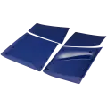Faceplate Cover (Top & Bottom) Compatible For Sony PlayStation 5 Slim Disc Edition (Deep Purple Blue)