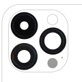 Back Camera Lens With Bracket & Bezel Compatible For iPhone 14 Pro / 14 Pro Max (Space Black) (3 Piece Set) (Aftermarket Plus)
