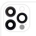Back Camera Lens With Bracket & Bezel Compatible For iPhone 12 Pro (3 Piece Set) (Real Sapphire / Premium) (Pacific Blue)